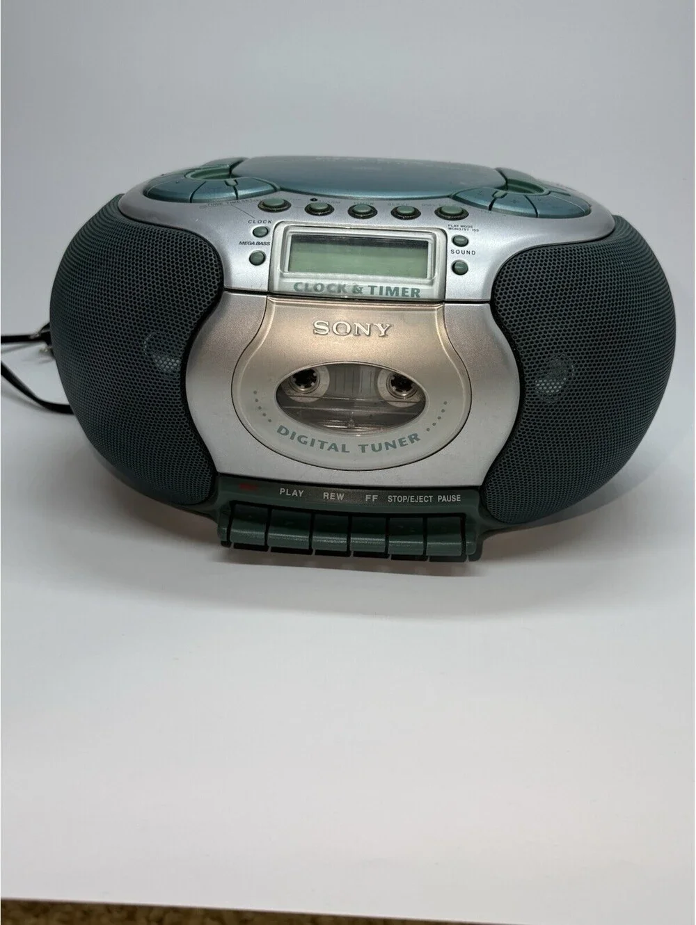 Sony CFD-E55 CD Radio Cassette-Corder Boombox Mega Bass Tested Works